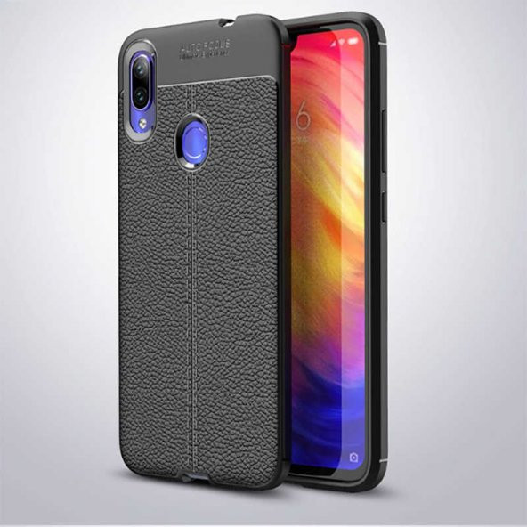 Xiaomi Redmi Note 7 Kılıf Focus Derili Kamera Korumalı Silikon Kılıf - 2