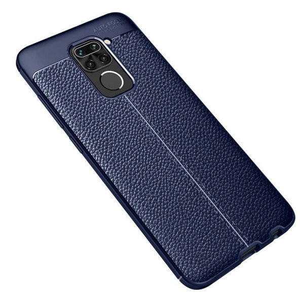 Xiaomi Redmi Note 9 Kılıf Focus Derili Kamera Korumalı Silikon Kılıf