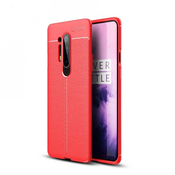 One Plus 8 Pro Kılıf Focus Derili Kamera Korumalı Silikon Kılıf - 3