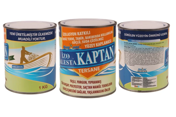 İzo Alesta Kaptan İzolasyon Katkılı Güçlü Suda Çözülmez Deniz Tekne Yüzey Kaplaması 1 Kg - 2