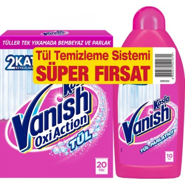 Vanish Kosla Tül Temizleyici Toz 450gr + Parlatıcı 450 ml - 2