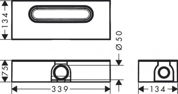 Hansgrohe RainDrain Flex Duş Kanalı 70 cm Kesilebilir Satin Siyah + İç Set - 5