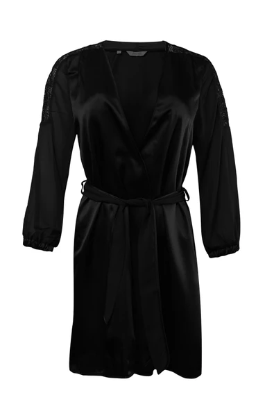 Pierre Cardin 6 Lı Saten Gecelik Çeyiz Takım Siyah - 3