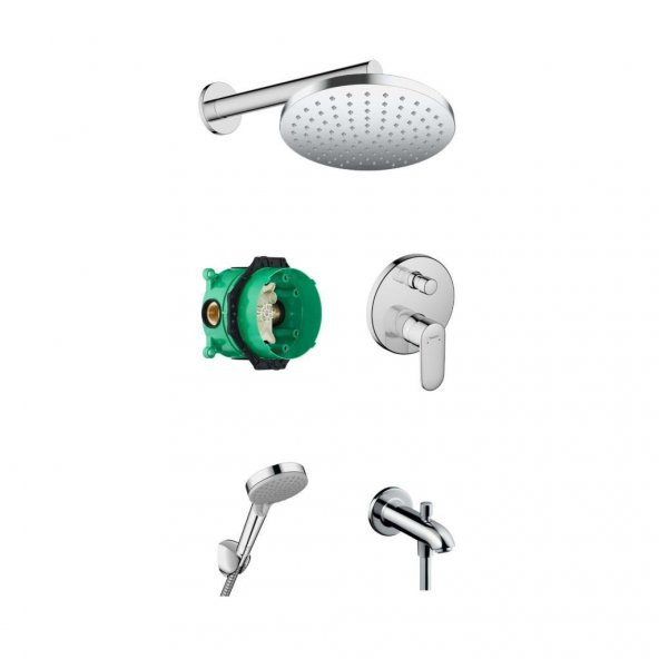 Hansgrohe Vernis Blend Ankastre Banyo Seti + Yönlendiricili