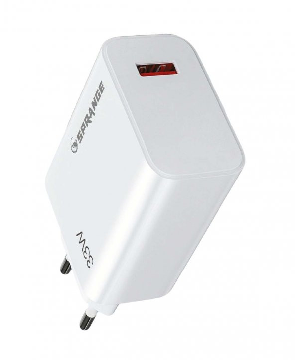 Sprange PTX33 33W Qualcomm Quick Charge 4.0 Şarj Başlık USB -Type-C Data & Şarj Kablosu - 2