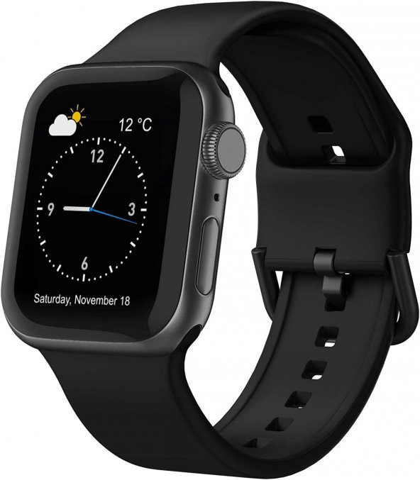 Apple Watch 3 4 5 6 7 8 Se Nike 38 40 41 mm A Kalite Kordon Kayış Bileklik Klasik Kaliteli Silikon