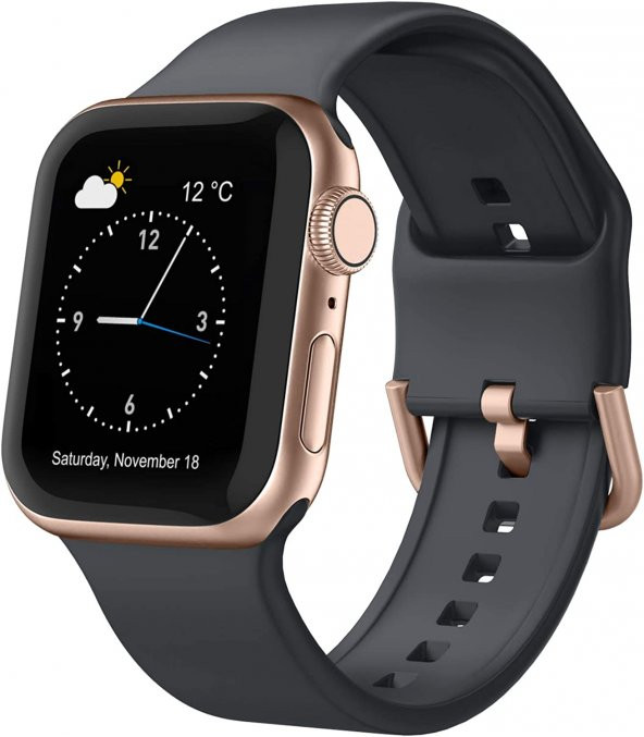 Apple Watch 3 4 5 6 7 8 Se Nike 38 40 41 mm A Kalite Kordon Kayış Bileklik Klasik Kaliteli Silikon