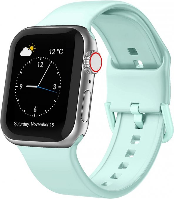 Apple Watch 3 4 5 6 7 8 Se Nike 38 40 41 mm A Kalite Kordon Kayış Bileklik Klasik Kaliteli Silikon