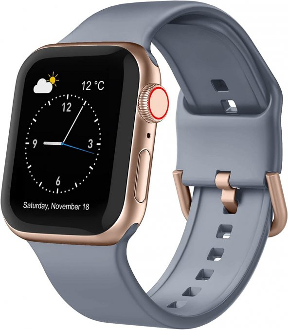 Apple Watch 3 4 5 6 7 8 Se Nike 38 40 41 mm A Kalite Kordon Kayış Bileklik Klasik Kaliteli Silikon