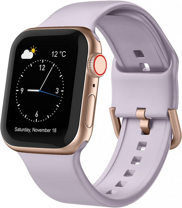 Apple Watch 3 4 5 6 7 8 Se Nike 38 40 41 mm A Kalite Kordon Kayış Bileklik Klasik Kaliteli Silikon