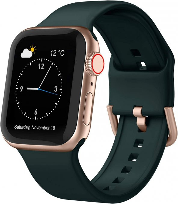 Apple Watch 3 4 5 6 7 8 Se Nike 38 40 41 mm A Kalite Kordon Kayış Bileklik Klasik Kaliteli Silikon