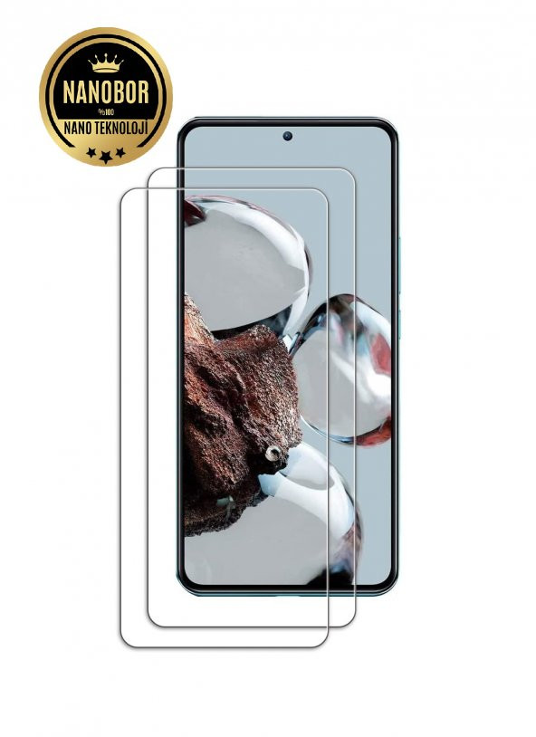 Xiaomi 12T ve 12T Pro Tam Uyumlu Nano Ekran Koruyucu Kırılmaz Cam - İnce ve Esnek