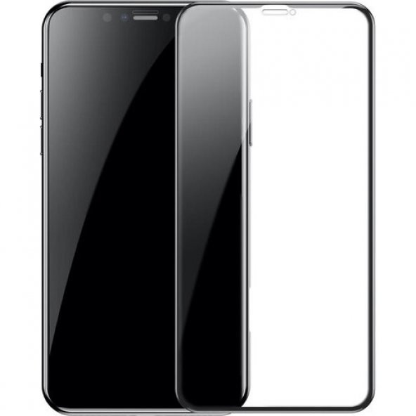 Apple iPhone 11 Kırılmaz Cam Tam Kaplayan Ekran Koruyucu - Siyah