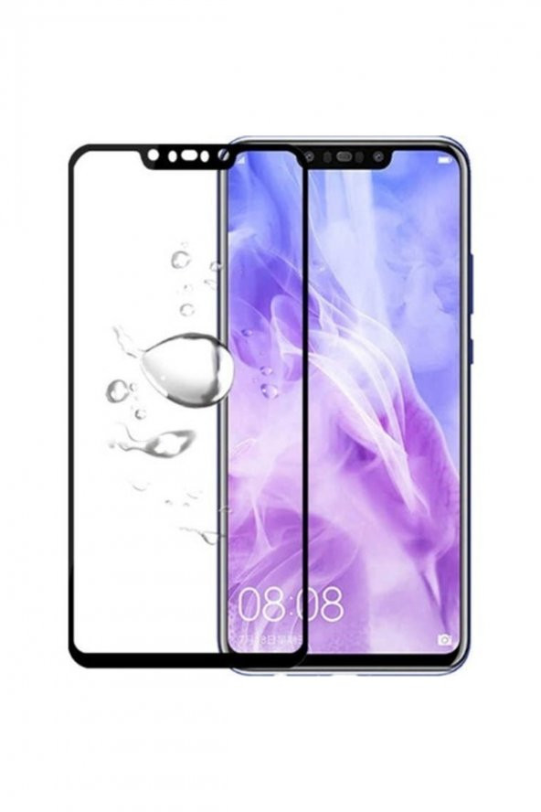 Dafoni Huawei Mate 20 Lite Curve Tempered Glass Premium Full Siyah Cam Ekran Koruyucu