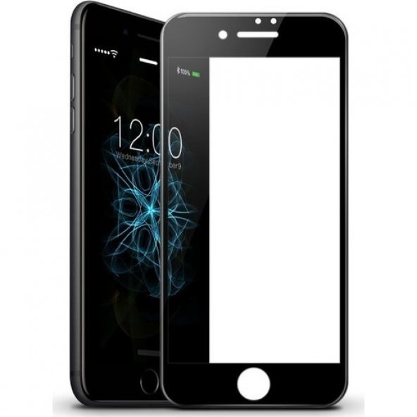 Telbor Apple iPhone 8 Plus 5D Kavisli Temperli Cam Full Ekran Koruyucu