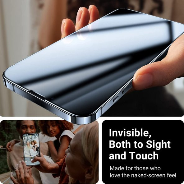 Apple iPhone 13 Pro Max Gerçek NANO 5D Tam Kaplayan Ekran Koruyucu Kırılmaz Cam