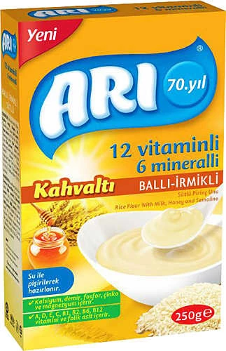 Arı Mama Kahvaltı Ballı İrmikli Pirinç Unu 250 gr