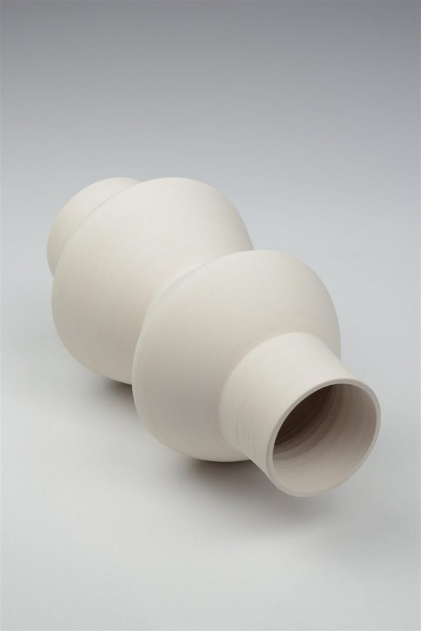 Eva Vazo Seramik Bisküvi  (Ham Ürün Boyanabilir Obje) - Resim 5