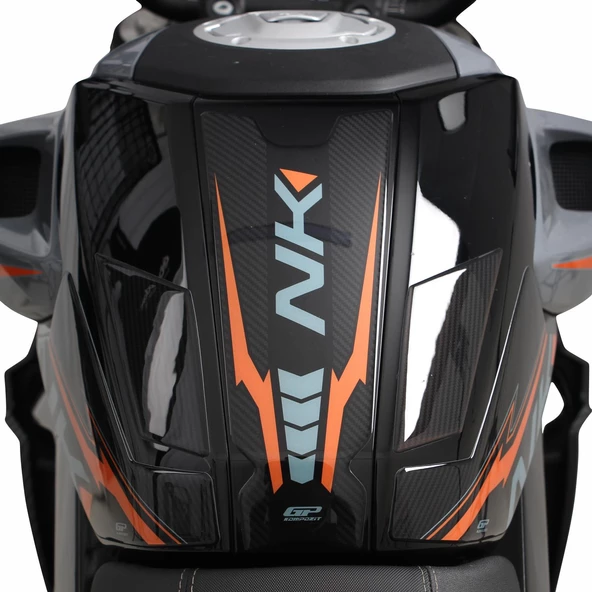 GP Kompozit CF Moto 250 NK 2023-2024 Uyumlu Tank Pad Seti Turuncu - 2