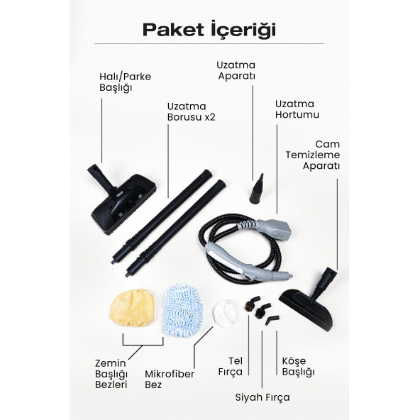 Fakir Atmos Clean Buharlı Temizleyici - 5