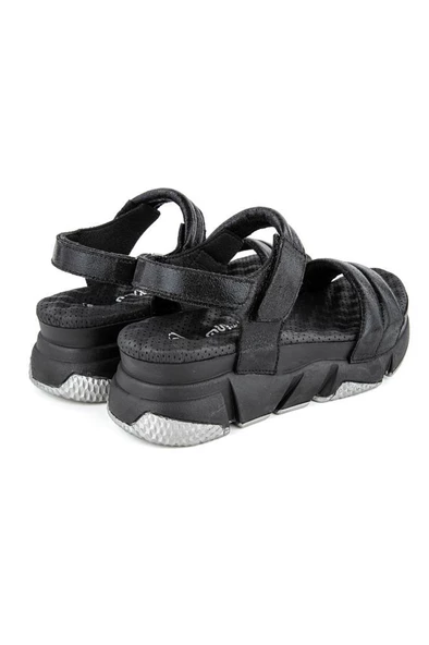 Muya Bolissa 33228-430 Nefes Alan Tabanlı Kadın Sandalet Siyah 36-40 - 4