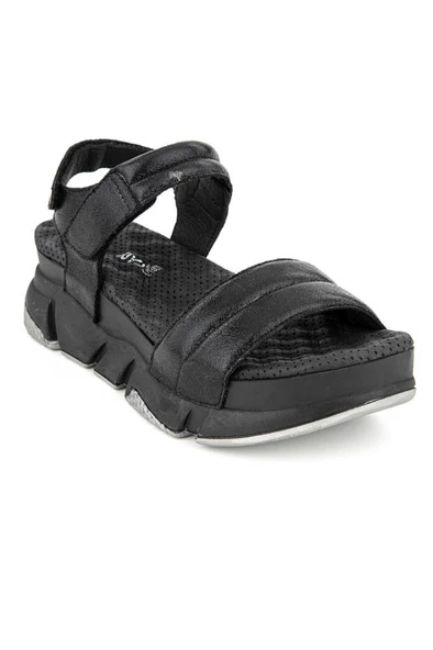 Muya Bolissa 33228-430 Nefes Alan Tabanlı Kadın Sandalet Siyah 36-40