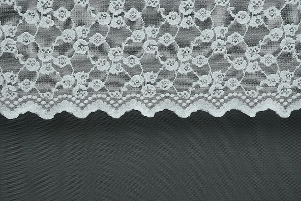 ÇİÇEK MODEL KIRIK BEYAZ RENK TEK KANAT Hazır dikilmiş Pileli Fon Perde 300*260 cm - Resim 3