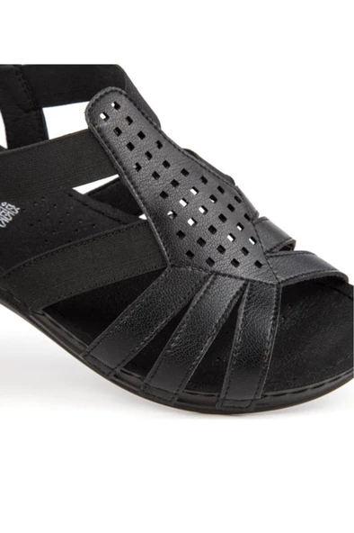 Muya Amanda 31143-001 Anatomik Kadın Sandalet Siyah 36-40 - Resim 4