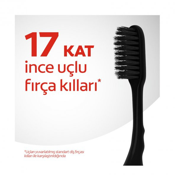 Colgate Mikro İnce Siyah Yumuşak Diş Fırçası 1+1 - 3