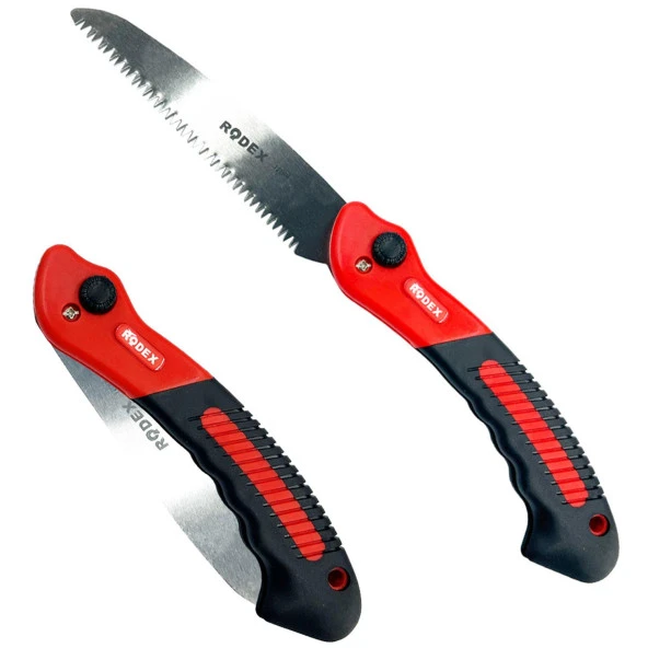 Rodex Budama Testeresi 180 mm Çelik Düz Ağaç Dal Bağ El Testeresi Açılıp Kapanır - 5