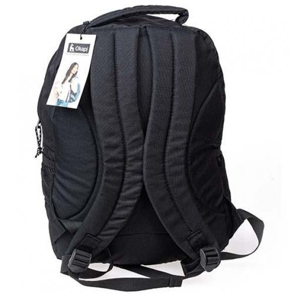 Okapi Sırt Çantası Üç Bölmeli Siyah OKP-128 - 3