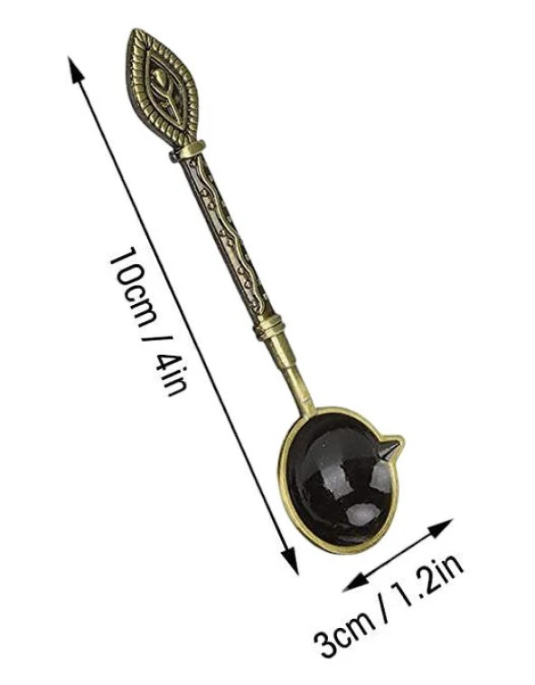 Mum Mühürü Eritme Kaşığı Döküm Prinç Oksit Retro Stil - 4