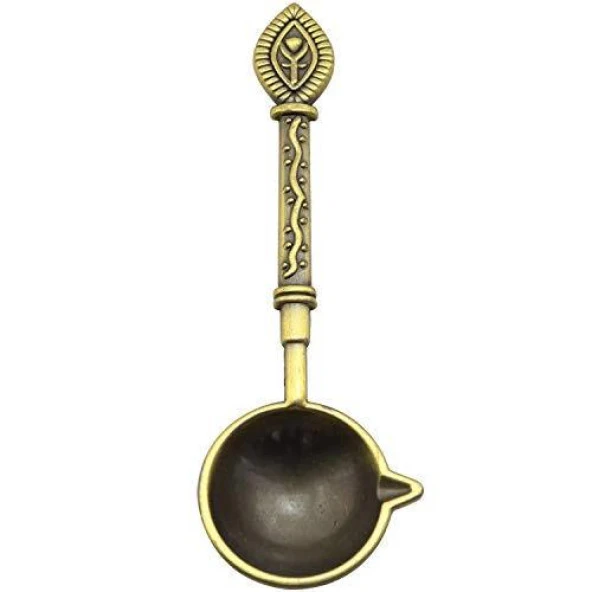 Mum Mühürü Eritme Kaşığı Döküm Prinç Oksit Retro Stil - 5