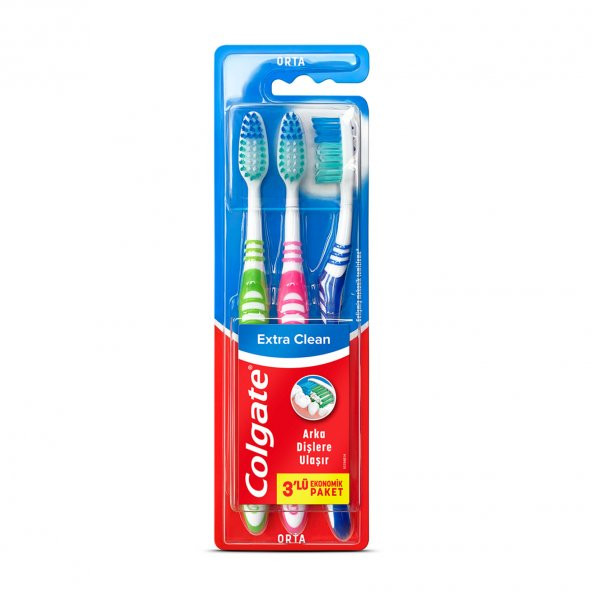 Colgate Extra Clean Diş Fırçası 2+1 - 2