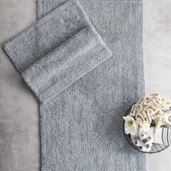 Schafer Home Poem Tafting 2 li Banyo Paspası 60x100/50x60-Gri