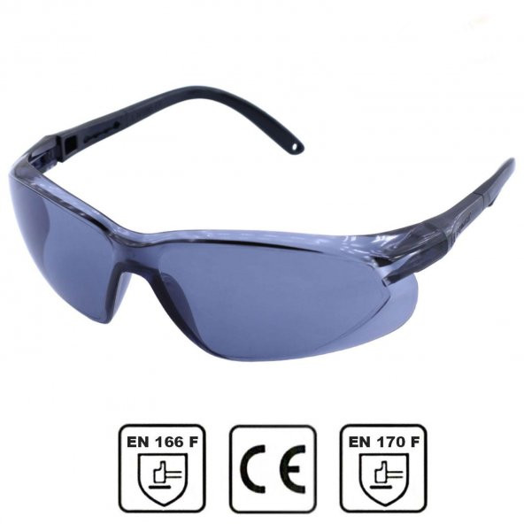 Bisiklet Gözlüğü UV Korumalı Ayarlanabilir Bisikletçi Gözlük Füme S900 - 6