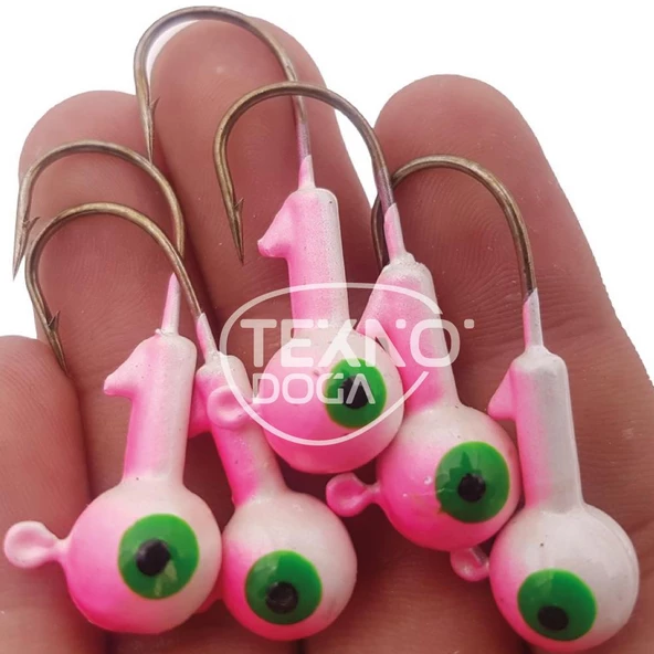 EFFE İğneli Silikon Yem Zokası Pembe LRF Jighead 5ad - 2