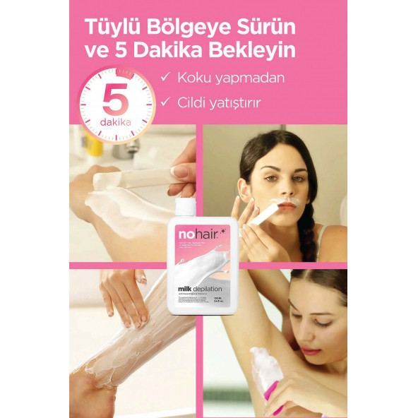 Nohair Milk Depilation Women Tüy Dökücü Süt Kadın 100 Ml A-006308 - 4