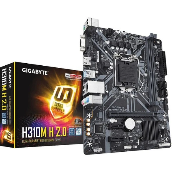 GIGABYTE H310M H 2.0 INTEL 2133MHz DDR4 1151 mATX ANAKART