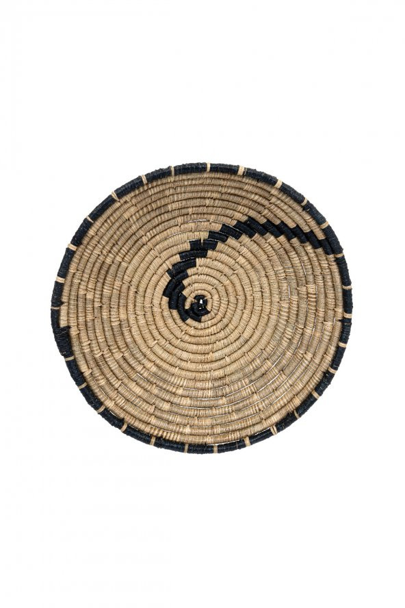 Meander Bambu Afrikan El Yapımı Fibonacci Duvar Tabağı 60cm 8912