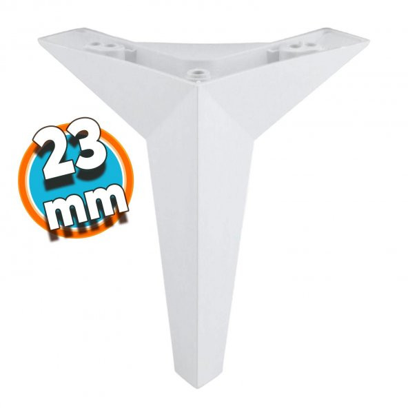 Mobilya Kanepe Sehpa TV Ünitesi Koltuk Ayağı 23 cm Beyaz Baza Ayak ürün görseli