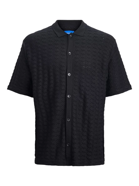 JACK JONES Erkek Geniş Kesim Örme Gömlek 12234327 - 6