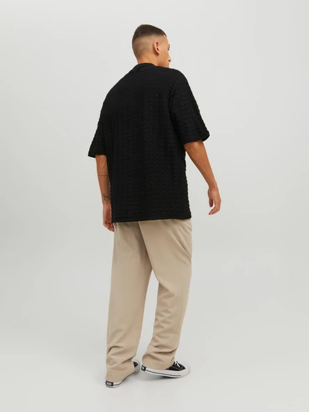 JACK JONES Erkek Geniş Kesim Örme Gömlek 12234327 - 7