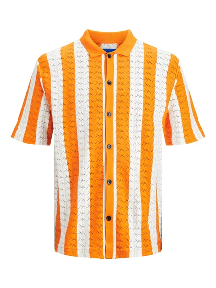 JACK JONES Erkek Geniş Kesim Örme Gömlek 12234327 - 7