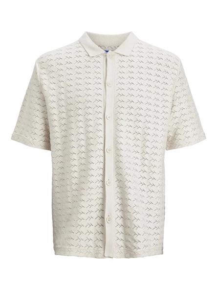 JACK JONES Erkek Geniş Kesim Örme Gömlek 12234327