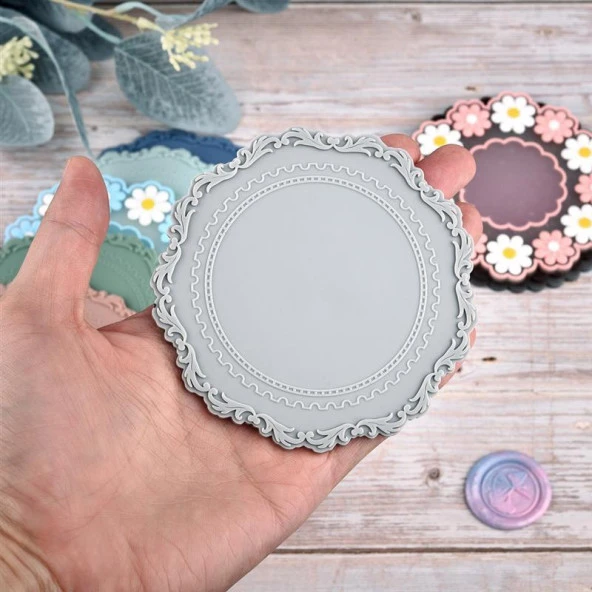 Mühür Mumu Döküm Silika Jel Baskı Ped Yapışmayan Gri Silikon - Resim 4