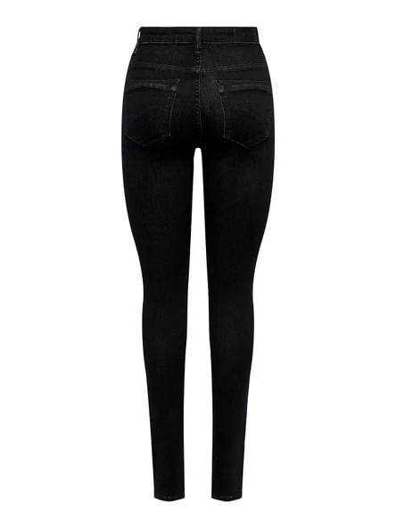 ONLY Bayan Yüksek Bel DarKesim Likralı Kot Pantolon 15263717 - Resim 4