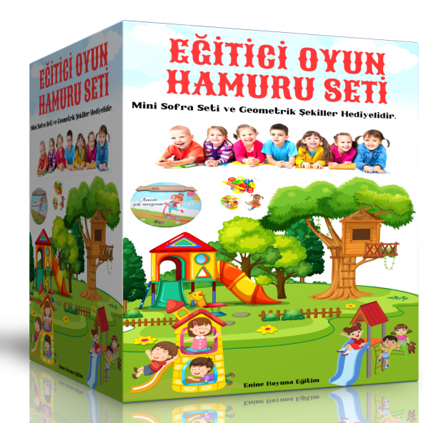 Eğitici Oyun Hamuru Seti (Mini Sofra Seti Hediyeli)