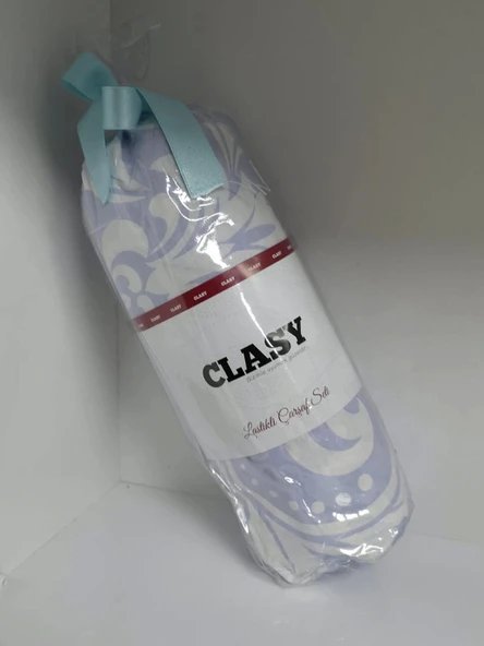 Clasy Ranforce Lastikli Çarşaf Seti Tek Kişilik Desenli Mavi - 2