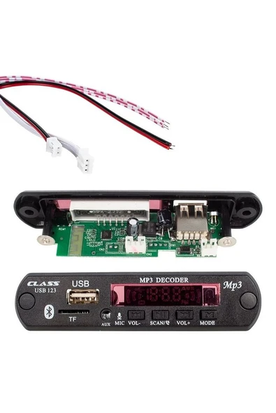 Class Usb-123 12 Volt Sd Af Vr Oto Teyp Mikrofonlu Usb/sd Çevirici Dijital Player Usb Board - 2